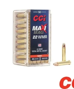 CCI Maxi-Mag .22WMR 40gr. TMJ (50rds, 500rds & 2000rds)