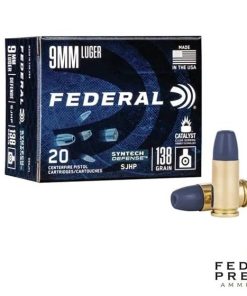 Federal Syntech Defense 9mm 138gr. SJHP 20rds