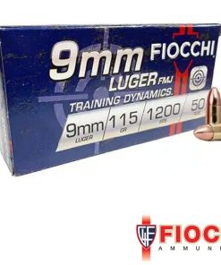 Fiocchi 9mm 115gr. FMJ 50rds