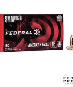 Federal American Eagle 9mm 115gr. FMJ (50rds, 100rds & 1000rds)