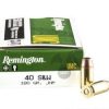 Remington .40 S&W 180gr JHP 50rds