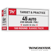 Winchester .45 ACP 230gr. FMJ 100rds
