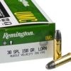 38 Spl Ammo by Remington - 158gr LRN 50rds