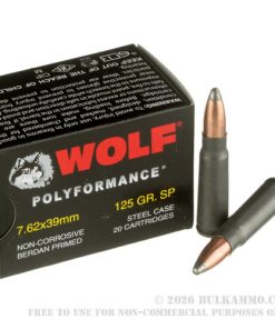 Wolf WPA 7.62x39mm 125gr SP 20rds
