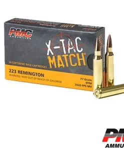 PMC X-Tac Match .223 Rem 77gr. OTM (20rds & 200rds)