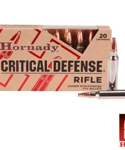 Hornady Critical Defense .223 Rem 73gr. FTX (20rds & 200rds)