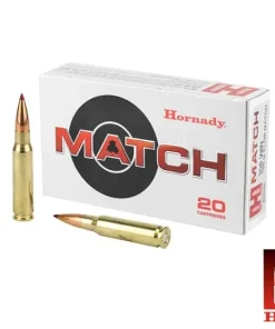 Hornady Match .308 Win 168gr. BTHP (20rds & 200rds)