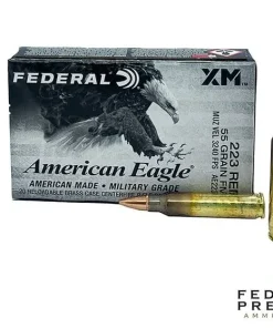 Federal American Eagle .223 Rem 55gr. FMJ (20rds & 500rds)