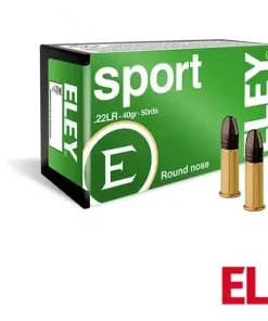 Eley Sport .22LR 40gr. LRN (50rds & 500rds)