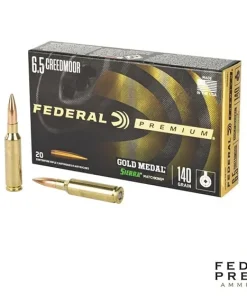Federal Gold Medal 6.5 Creedmoor 140gr. BTHP (20rds & 200rds)