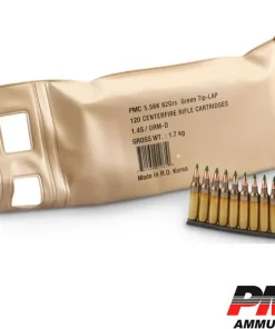 PMC X-Tac 5.56 NATO 62gr. LAP Green-Tip 120rds Battle Pack