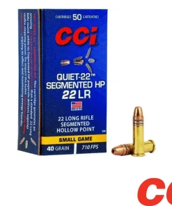 CCI Quiet-22 .22LR 40gr. Segmented HP (50rds & 500rds)