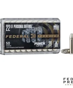 Federal Premium Punch .22LR 29gr. NPFN (50rds & 500rds)