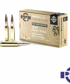 PPU Match .308 Win 168gr. HPBT (20rds & 200rds)