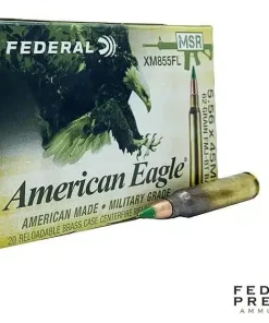 Federal 5.56 NATO 62gr. FMJ-BT (20rds & 500rds)
