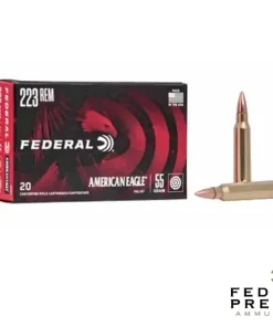 Federal American Eagle .223 Rem 55gr. FMJ (20rds & 500rds)