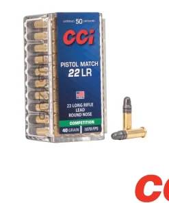 CCI Competition Pistol Match .22LR 40gr. LRN (50rds & 500rds)